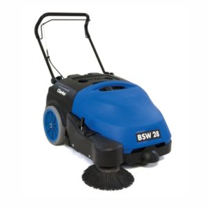 A ReThink BioClean's BSW 28B floor sweeper.